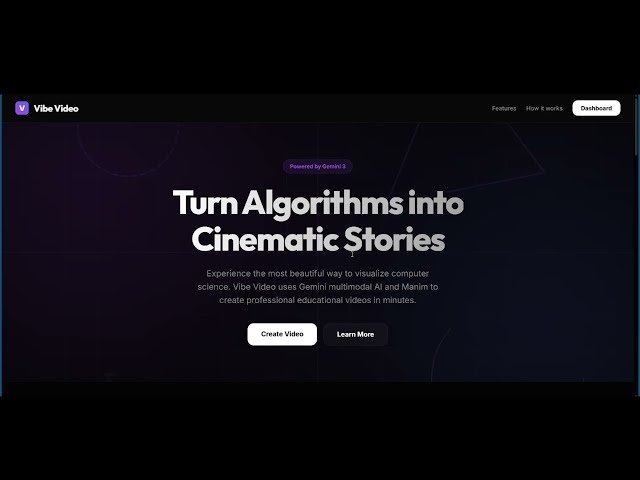 Vibe Video: Turning Algorithms into Cinematic Stories with Gemini 3