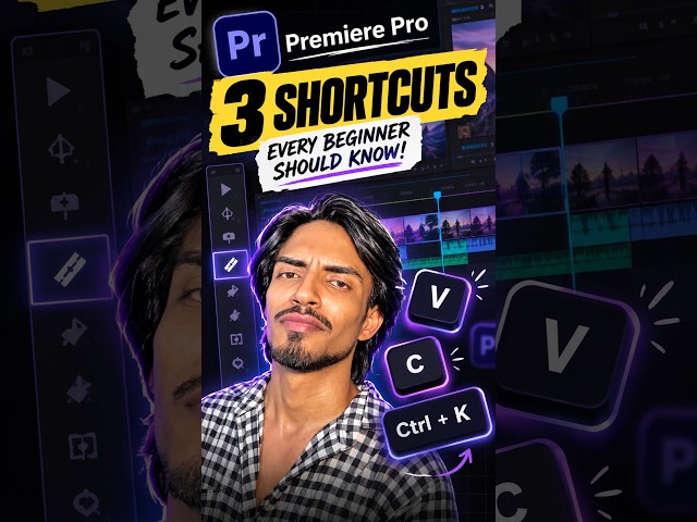 3 Premiere Pro Shortcuts Every Beginner Should Know! ⚡