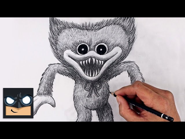 How To Draw Huggy Wuggy | Beginner Sketch Tutorial (Step-by-Step)