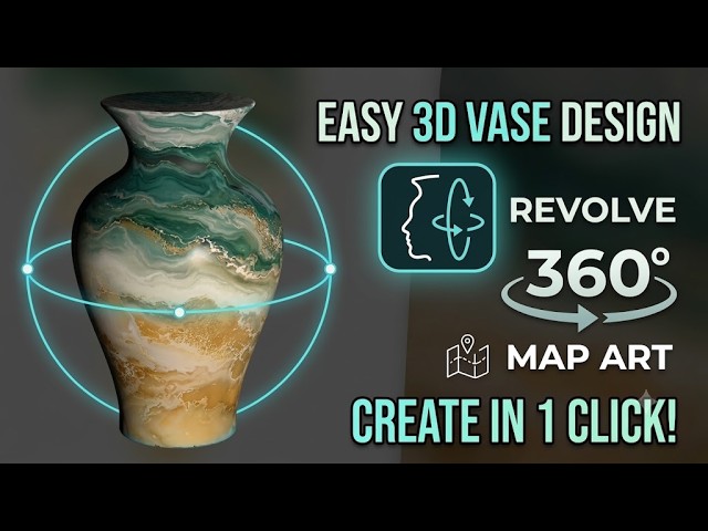 Illustrator 3D Revolve: Making a Marble Vase from scratch