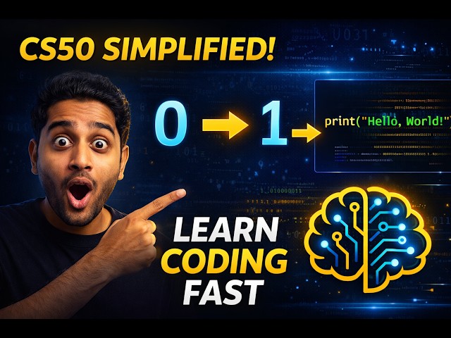 CS50 Explained Simply 🔥 Learn Programming for Beginners (Full Basics)