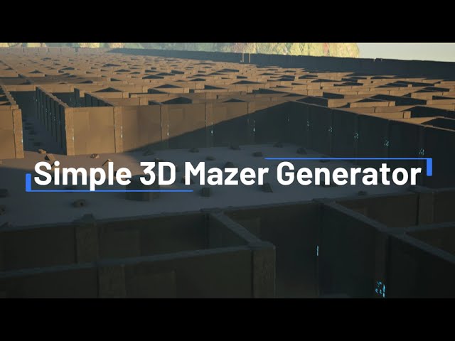 Simple Maze Generator Plugin Trailer