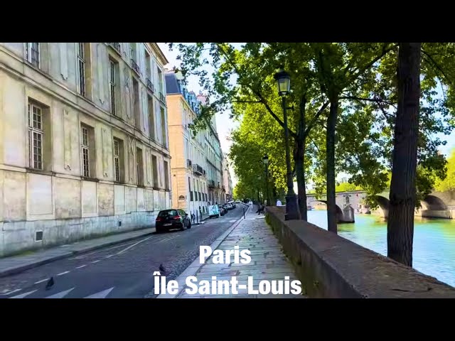 Paris city walks   Île Saint-Louis   Paris,France 4K