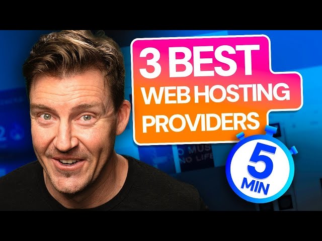 TOP 3 Best Web Hosting Providers in UNDER 5 MINUTES! [Tested]