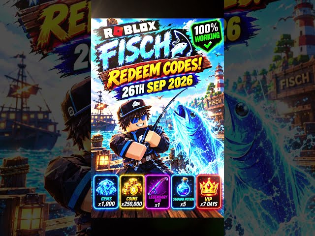 NEW FISCH Codes | Roblox FISCH Redeem Codes #fisch