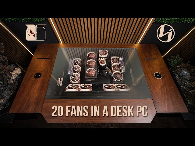 The Ultimate Desk PC Build | RTX 5080 + 20 Noctua Fans + Lian Li DK07
