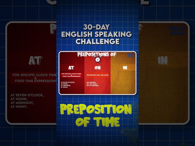 Prepositions of Time Made Easy: How to Use IN, ON, AT Correctly