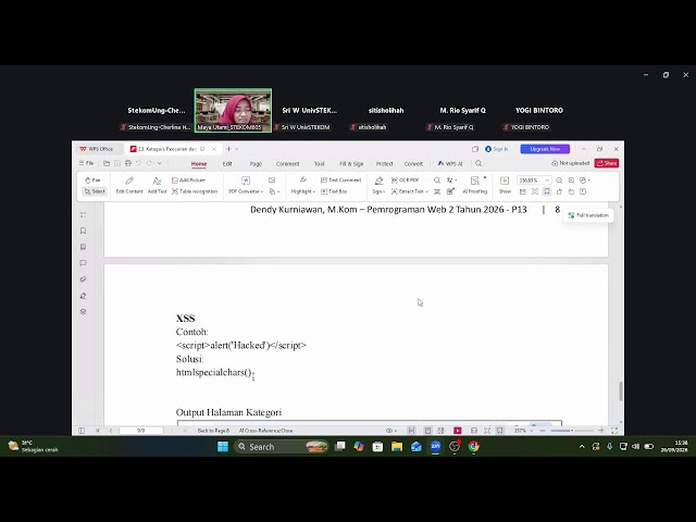 Pemrograman Web KEW -- Pertemuan 13