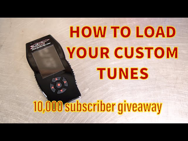 HOW TO LOAD CUSTOM TUNES on your SCT.....10,000 subscriber GIVEAWAY!!!