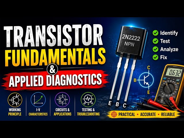 Transistor Fundamentals Explained | NPN vs PNP | Transistor Testing with Multimeter | Electronics