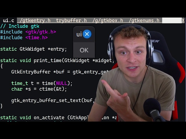 Coding GTK GUIs in C
