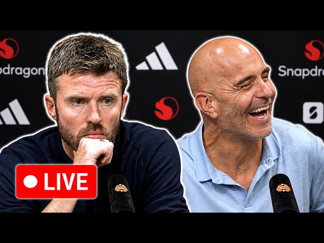 🔴 LIVE | Michael Carrick and Enzo Maresca post-match press conferences | Man Utd 0-1 Man City