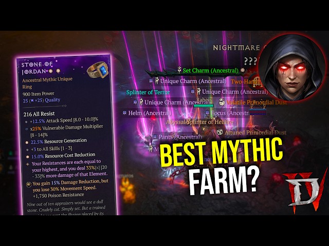 Diablo 4 - How to farm TONS OF MYTHICS & NEW ITEMS