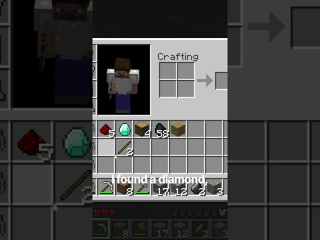 Diamonds!  #minecraft #gaming #minecrafttutorial