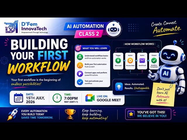 🤖 AI Automation Class | Building Your First Workflow with n8n