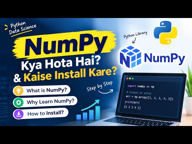 NumPy for Beginners 🐍 | What is NumPy & How to Install NumPy
