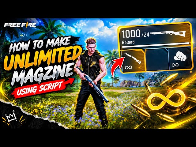 How to make unlimited Ammo/magzine using script in free fire craftland 