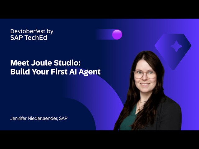 Meet Joule Studio and Build your First AI Agent
