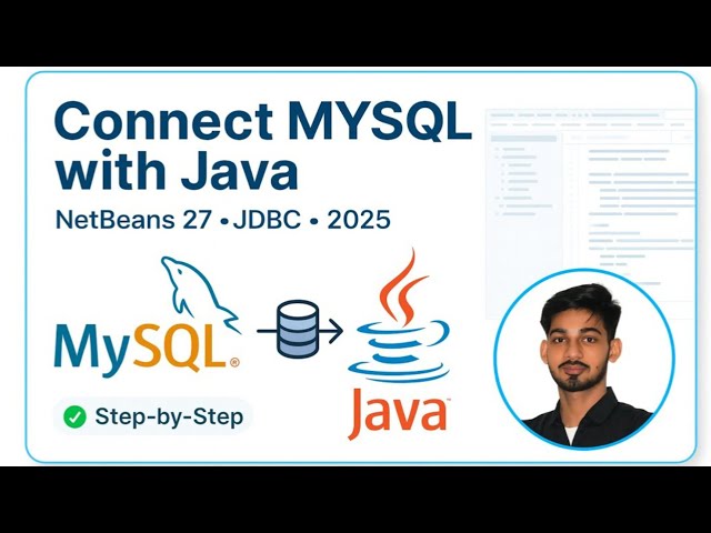 Java Database Connectivity in NetBeans 27 with MySQL 8.0.44 | JDBC Full Setup (2026 Tutorial)