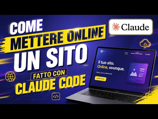 🚀 COME METTERE ONLINE UN SITO FATTO CON CLAUDE CODE IN MENO DI 2 MINUTI!