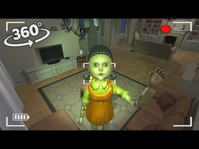 Squid Game YoungHee in house! CCTV Film 360° VR