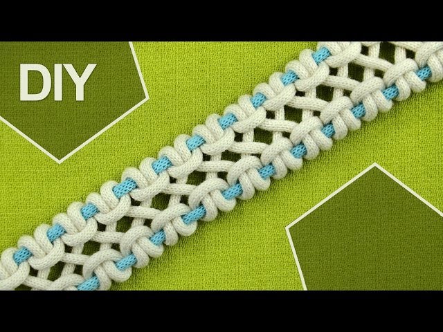 DIY / crossed sennit, chain - FOUR strands