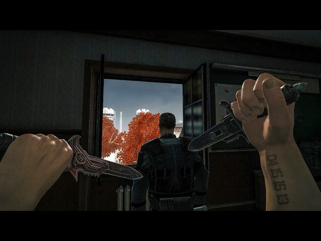 Wolfenstein The New Order - Knife Stealth & Combat (Camp Belica) No HUD Über Gameplay