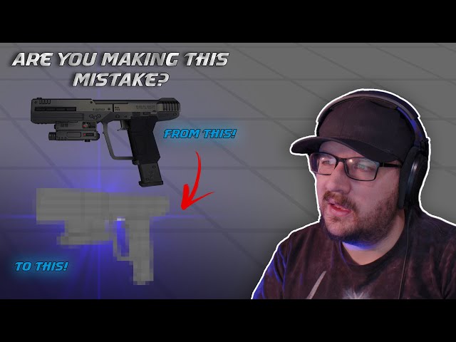 3D modeling an ODST Pistol Prop | Part 1 The Pistol Grip | Prop Modeling