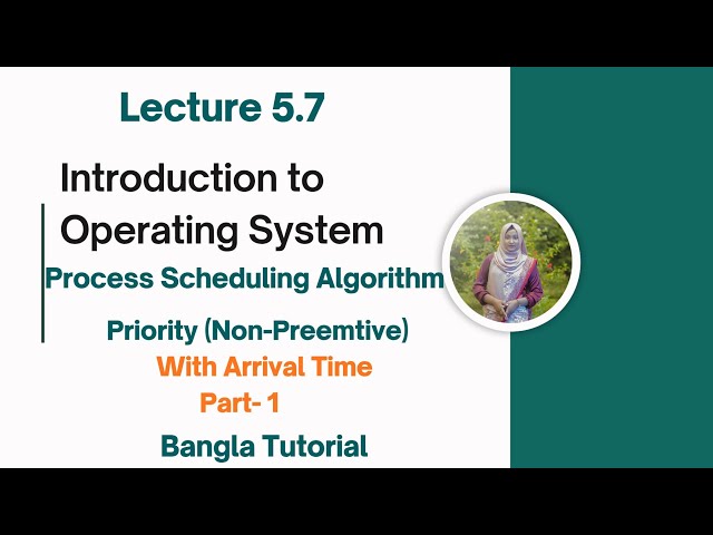 Lec: 5.7 Priority (non-preemptive) | Process Scheduling Algorithm in Os | Bangla Tutorial 