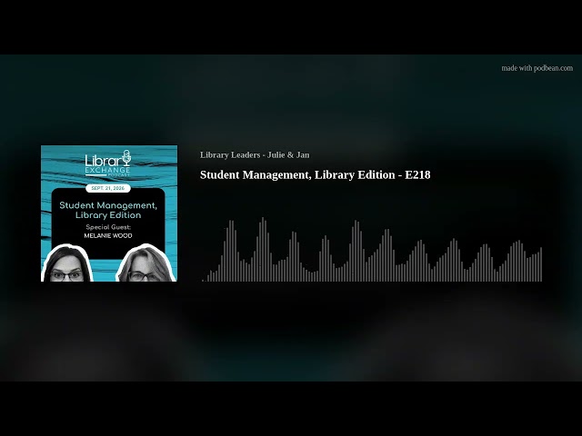 Student Management, Library Edition - E218