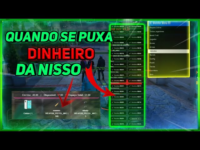 QUANDO SE VIRA PATRAO COM APENAS UM CLIKE , DA NISSO - MONSTER MENU