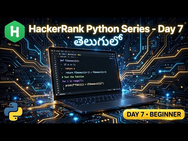 Hacker Rank Python Series for Beginners in Telugu | Day7