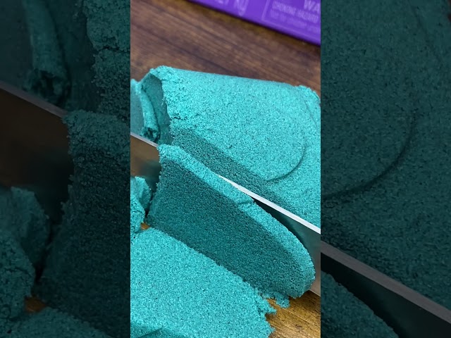 ASMR Slow Motion Slices #KineticSand #Shorts