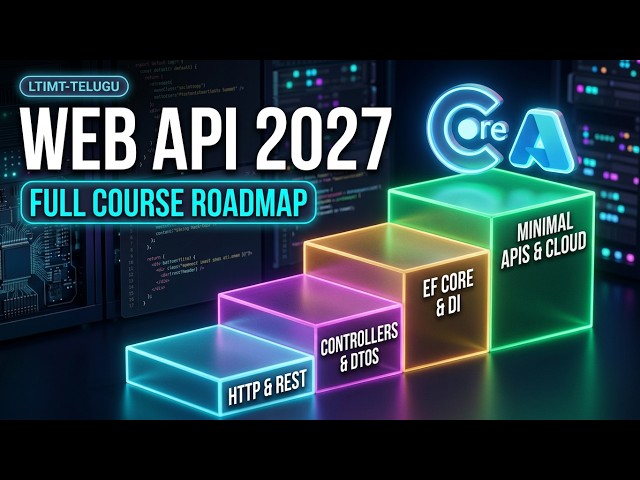 ASP.NET Core Web API Roadmap 2027 in Telugu | Web API Course for Beginners to Advanced |LTIMT-Telugu