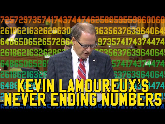 Kevin Lamoureux reading numbers for 30 minutes w music - Humor / Sleep Aid.