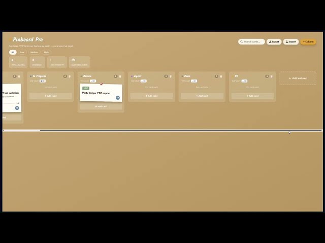 Build a Pinboard Pro Task Board | HTML CSS JavaScript Project
