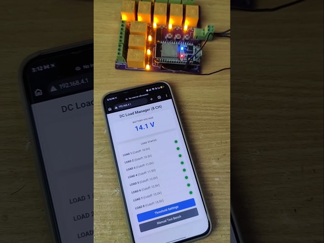 8 Relay DC Load Manager #kiyanislab #jlcpcb #esp32project #automation