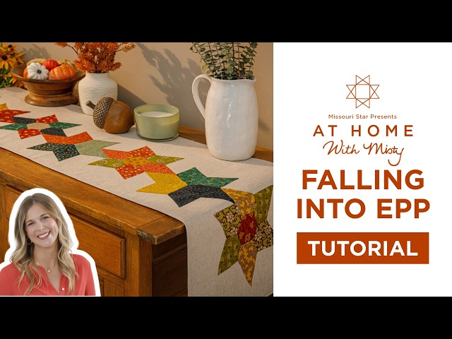 At Home With Misty | Make a Table Runner from the new Falling Into EPP Kit | English Paper Piecing