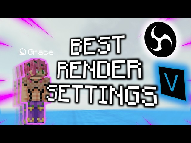 The BEST Minecraft Render Settings.. | Releasing My Render Settings Ft. Slinky Client