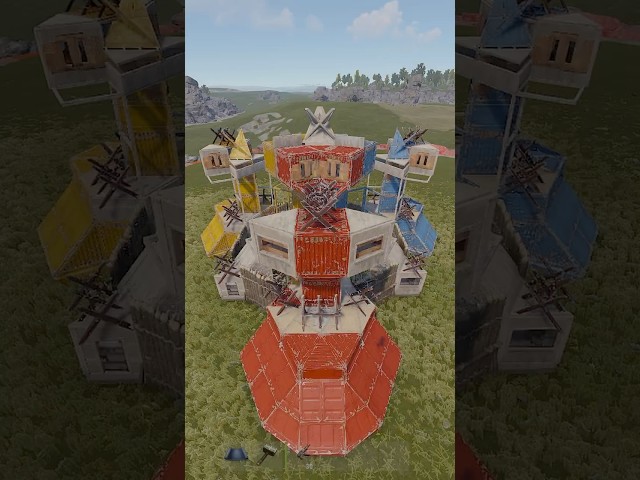 TOWER - Concept TC-LESS Base | New Meta? | RUST 2025 | #rust #basedesign #rust #bunkerbase #rustgame