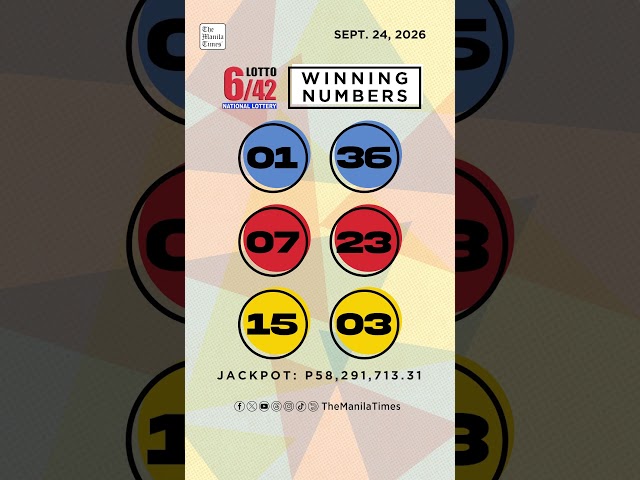 PCSO Lotto Results: P25M Super Lotto 6/49, Lotto 6/42, 6D, 3D, 2D | Sept. 24, 2026