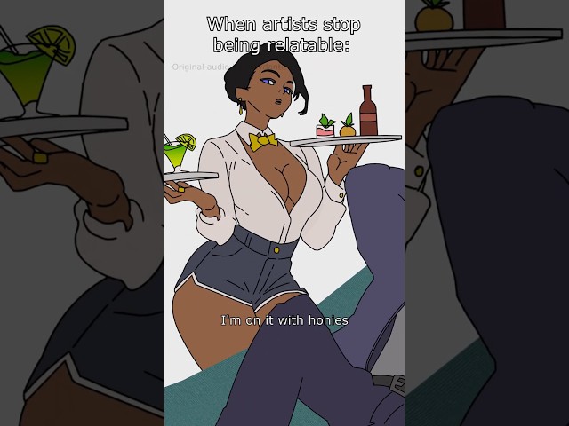 When artists stop being relatable  #shorts #funny #animations #art #rapper