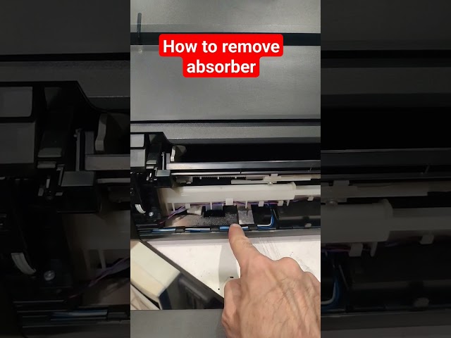 How to remove absorber from the printer