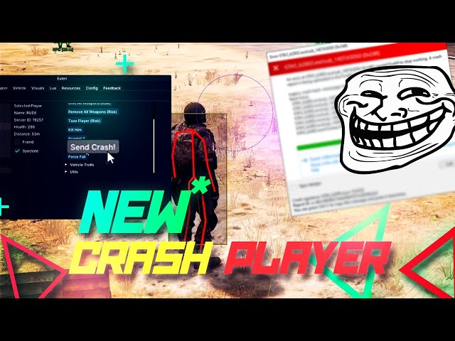 New Troll ⚡ Crash Player 💥FiveM Eulen.gg - Lua Executor Trigger Logger Aimbot Unban One Click