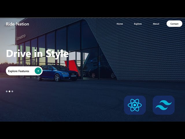 How to Create a Modern Landing Page with React & Tailwind CSS | Hero Slider + Text Animations