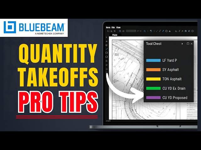 Bluebeam Quantity Takeoffs (Tool Chest Workflow + Legend Limitations)