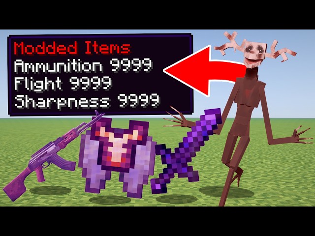 Minecraft, But Horror Mods Drop MODDED Items