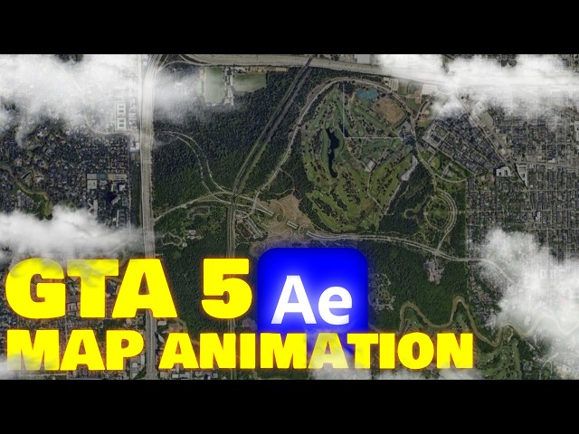 GTA Map Zoom 3D Camera Animation in After Effects Tutorials