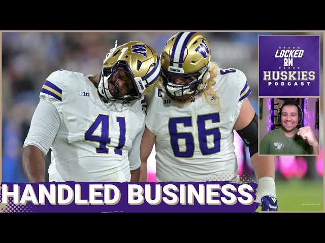 REACTION: Washington Huskies DOMINATE UCLA Bruins 48-14 To OVERCOME Rose Bowl WOES