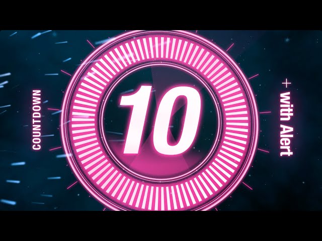 10 seconds Countdown Timer / with Beeps and Alert 🚨